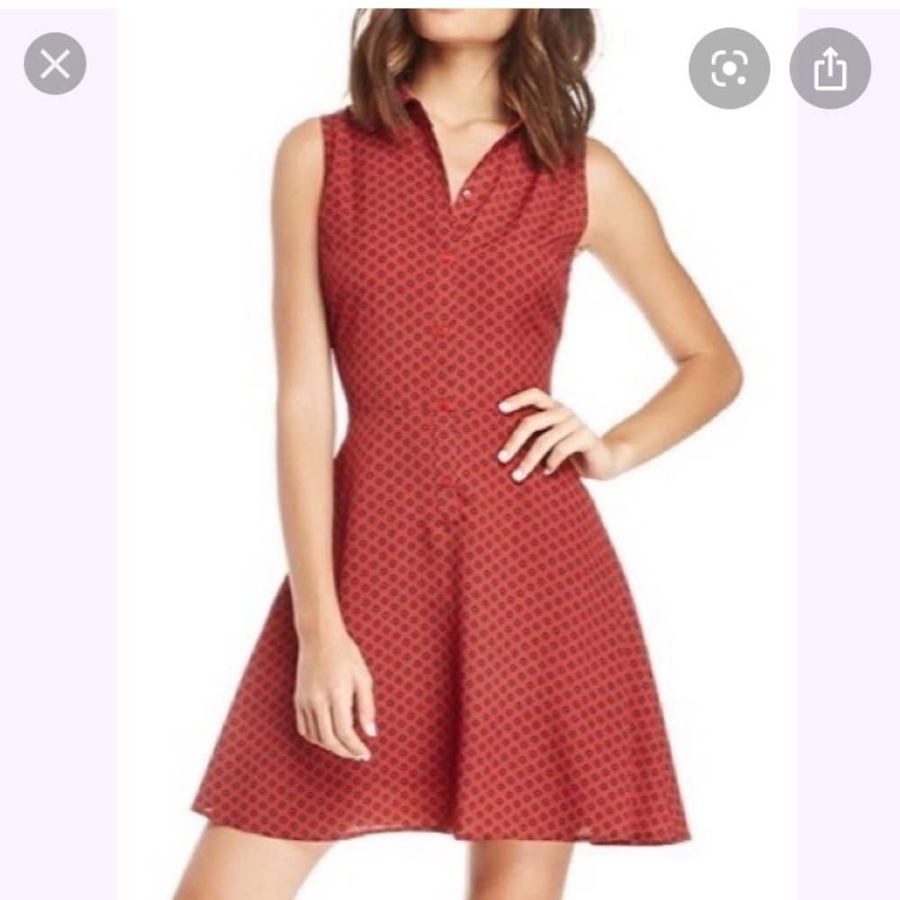 Jack by BB Dakota Red Floral Button Down Dress! ♥️